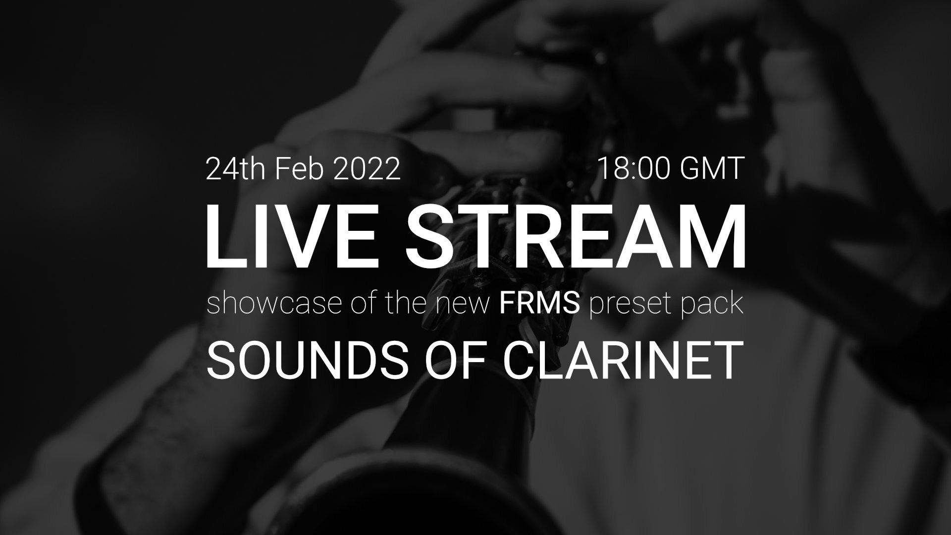 'Sounds Of Clarinet' pack livestream
